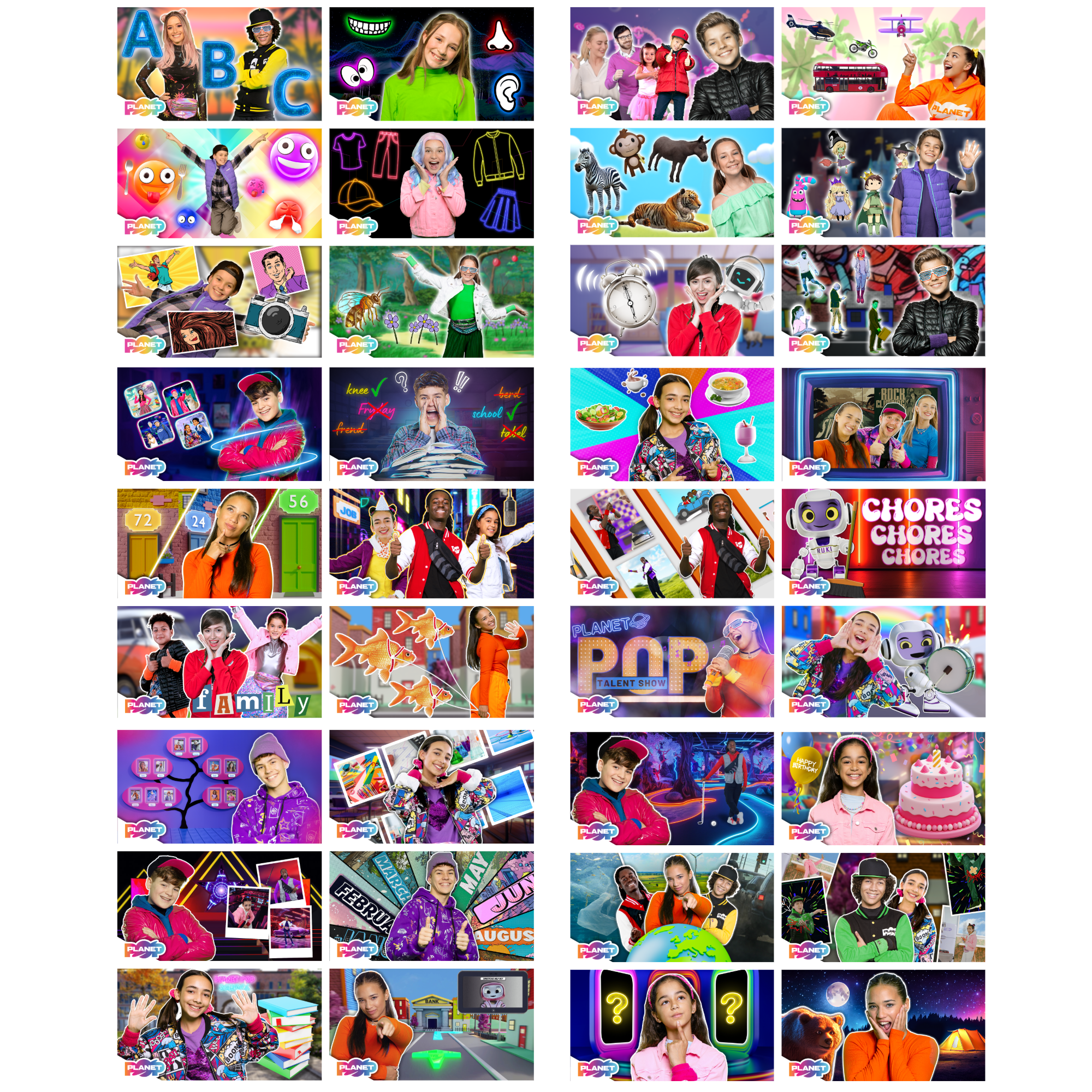 Planet Pop videos homepage artwork